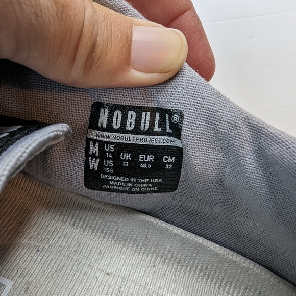 NoBull Men's gray tie dye canvas trainers - Picture 3 of 9